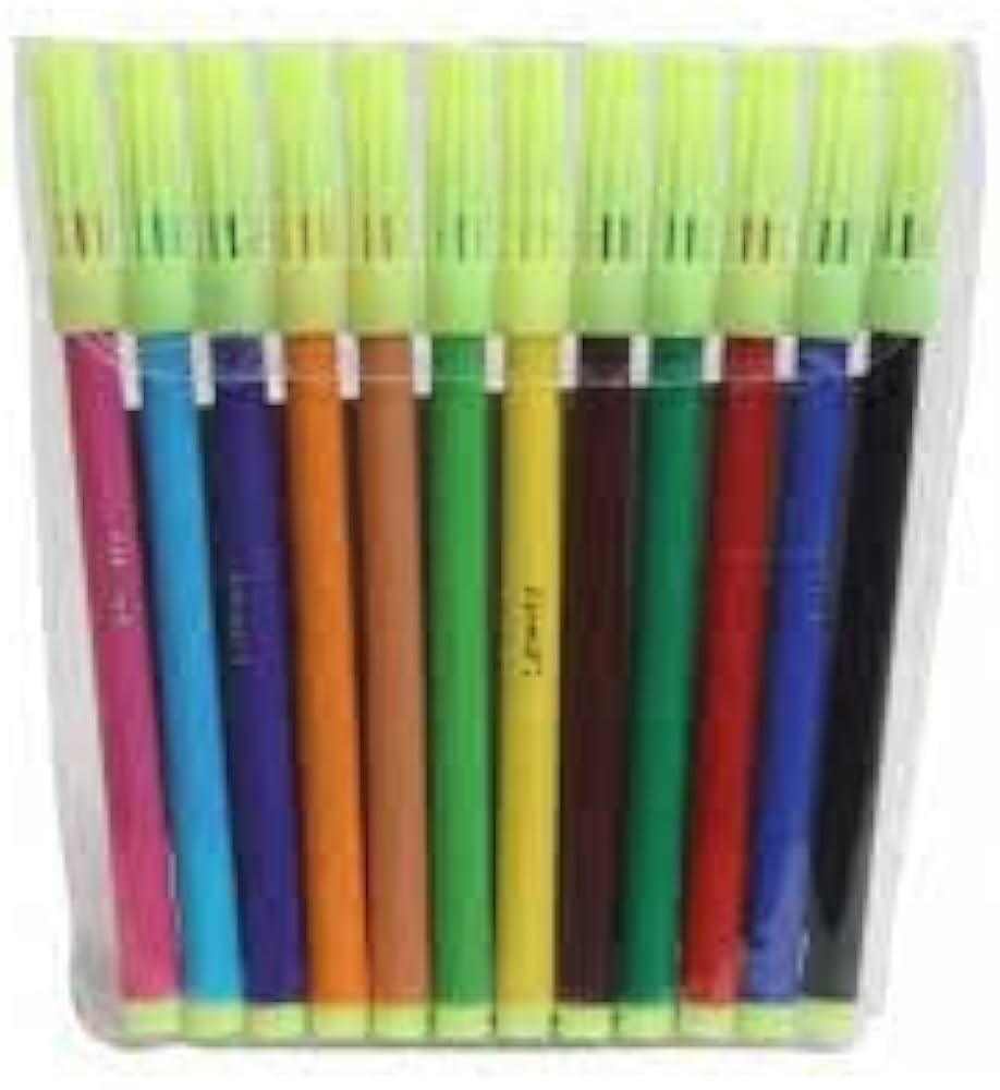 12 colour sketch pens big