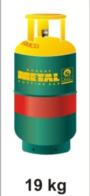 Bharatgas 19kg Mettal Cutting Gas / பாரத் 19kg  மெட்டல் கட்டிங் கேஸ்